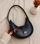 Half Moon Shoulder Bag for Women - Premium Textured Hobo Handbag for Everyday Style