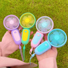 Mini USB Portable Fan – Handheld, Multicolor