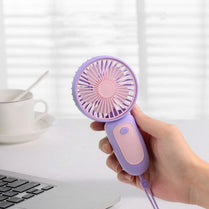 Mini USB Portable Fan – Handheld, Multicolor