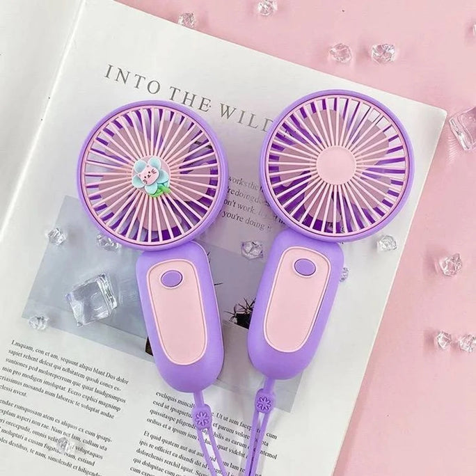 Mini USB Portable Fan – Handheld, Multicolor