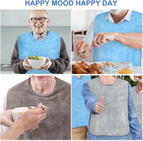 Terry Cloth Adult Bib with Snap Closure