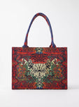 WestStyle - Tiger Print Canvas Tote Bag for University Girls & Office Working Women