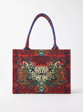 WestStyle - Tiger Print Canvas Tote Bag for University Girls & Office Working Women