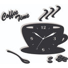 Coffee Time Elegant Kitchen Clock