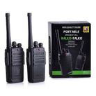 New Portable Black Walkie Talkie Pair With Batteries – Battery Operated