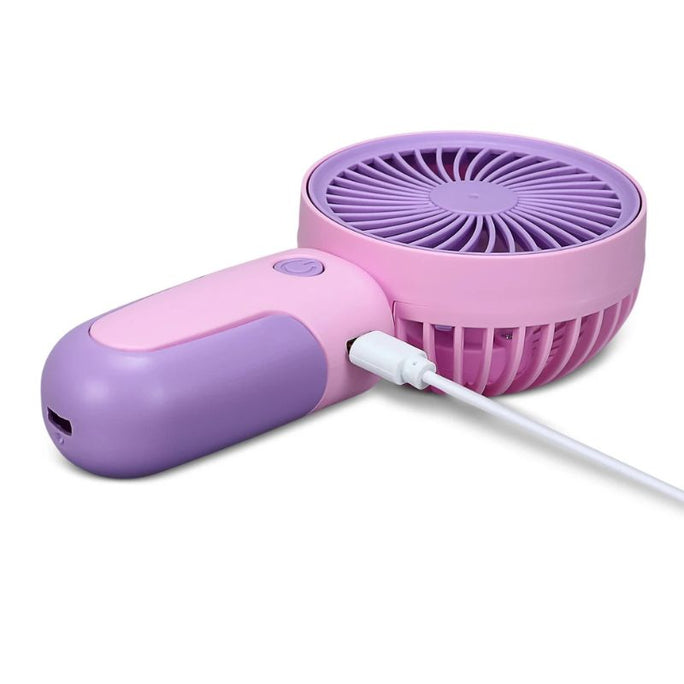 Premium Rechargeable Mini Fan F2 – 3 Speed Portable Fan