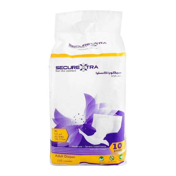 SecureXtra Adult Diaper Extra Large Pack 10 Pcs