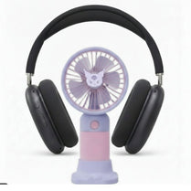 Mini Handheld Fan + M9 Wireless Gaming Headphones Combo Deal | Portable Rechargeable Fan & Bluetooth Gaming Headset