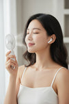 Mini Handheld Fan + Airs Pro 2 Wireless Earbuds Combo Deal | Portable Fan & Bluetooth Earbuds