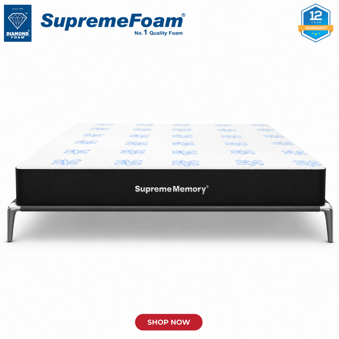 Diamond Supreme Memory Foam Mattress | 12 Years Brand Warranty