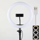26 CM Selfie LED Ring Light With Ball Head Mobile Holder 3 Colour Brightness With Dimm Full Option