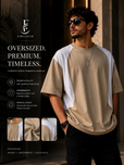 Plain Round Panel Oversized T-shirt