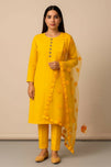 Unstitched 3 Piece Collection Katan Silk Plain Shirt & Trouser With Net Dupatta For Women Dress for women
