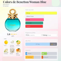 Benetton Colors Blue Eau De Toilette for Women 80ml (8433982006272)