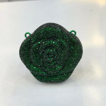 Elegant Rose Flower Rhinestone Crystal Clutch Bag for Women - Premium Hard Case Evening Crossbody Purse
