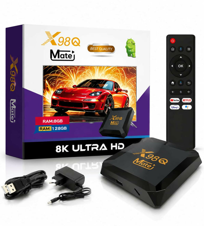 X98Q Mate Android TV Box 8GB/128GB 8K