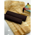 3 Pieces Unstitched Katan Silk Plain Shirt & Trouser With Organza Lining Dupatta For Womens & Girls