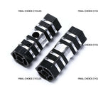 Durable Aluminum Alloy BICYCLE Foot PIN - Non-Slip Front & Rear Axle Footrests