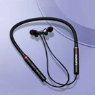 Lenovo HE05X Bluetooth 5.0 Earphones Wireless Neckband Headset, Magnetic, Waterproof IPX5, HiFi Sound, 8H Playtime, Sports Earbuds with Mic (Black) - Global Version