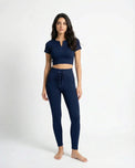 Sajiero Activewear Set - Zen Fit - Navy Blue