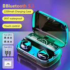 Original M10 TWS Bluetooth Earbuds Wireless Earphones, Bluetooth 5.1 Headphones, Hi-Fi Stereo Sound, 9D Noise Reduction, IPX7 Waterproof Headset with Large Capacity 3500mAh LED Display Charging Case/Powerbank & Mic Connectivity: