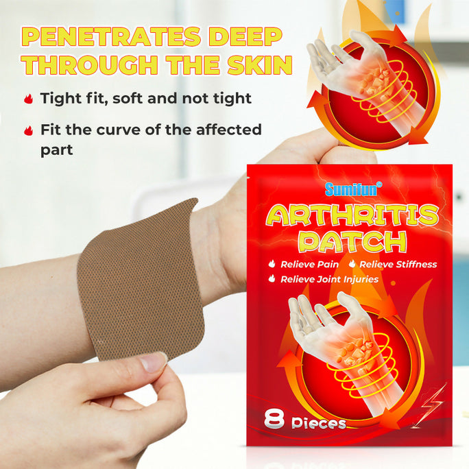 Sumifun Arthritis Patch 8 Pieces | Chinese Herbal Plaster | Joint & Body Care Patch | External Use