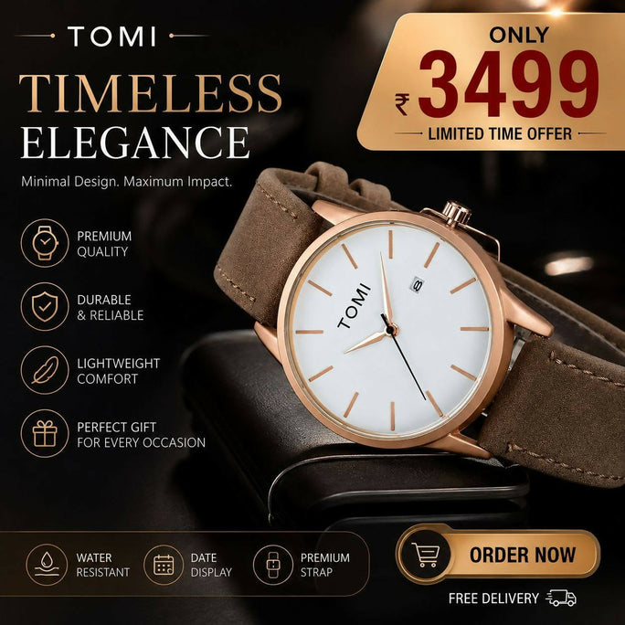 TOMI T-071 Minimalist Watch