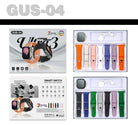 "GUS-04 Smart Watch ULTRA 3 Original AMOLED Display - 7-in-1 Combo Pack with 7 Premium Straps | All-in-One Smartwatch for iOS & Android"