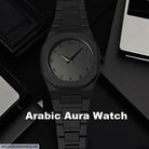 Original Arabic Aura Waterproof Wrist Watch: Trending Matte Finish Luxury Timepiece for Men & Boys special Premium Arabic Aura Watch 2026 watch: Luxury Minimalist Design with Butterfly Clasp & Fiber Chain for Men