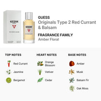 Guess Originals Type 2 Red Currant & Balsam Eau De Parfum Unisex 100ml (85715323200)
