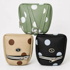 Mini Backpack Cute Cosmetic Bag for Women, Creative Cute Pendant Keychain Key-chains Keyrings PU Makeup Bag Key Lipstick Card Holder Data Cable Organizer Zipper Pouch