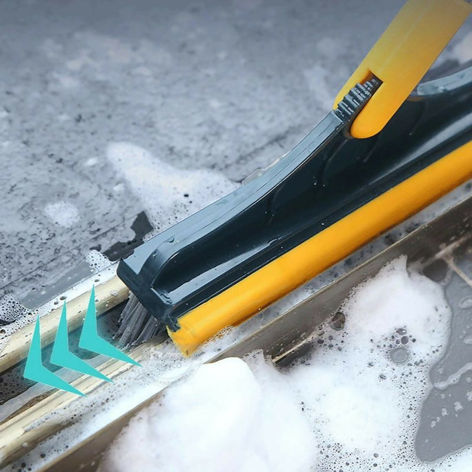 Floor Scrub Brush 2 In 1 Cleaning Brush Long Handle Removable Wiper Magic Broom Brush