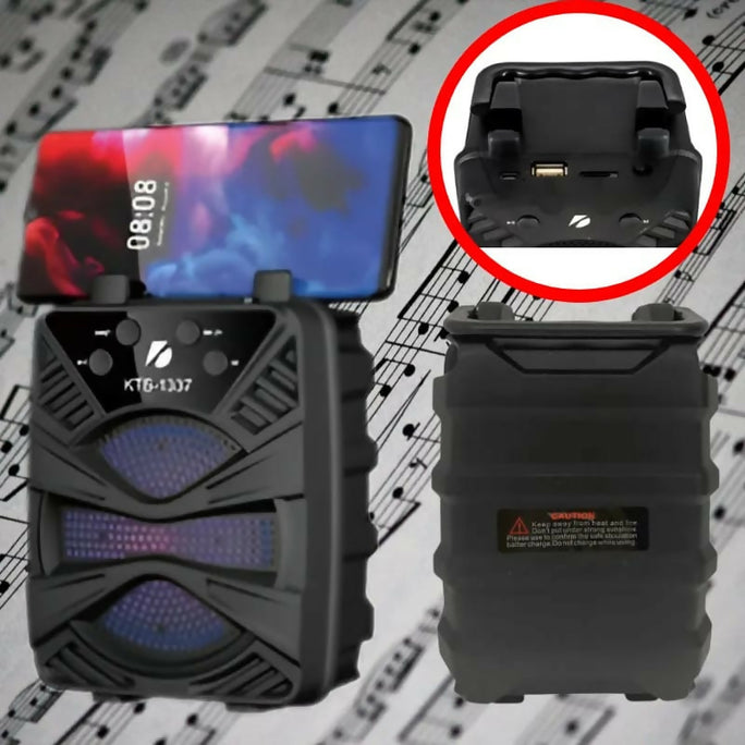 KTS-1337 3-Inch Portable Bluetooth Speaker with LED Lights