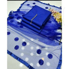 Unstitched 3 Piece Collection Katan Silk Plain Shirt & Trouser With Net Dupatta For Women Dress for women
