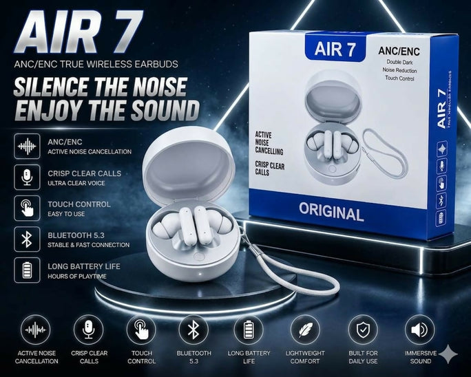 Air 7 True Wireless Earbuds with ANC/ENC