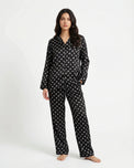 Sajiero Silk Pajama Suit - Luna Dots