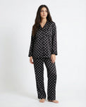 Sajiero Silk Pajama Suit - Luna Dots