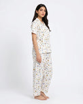 Sajiero Summer Crinkled Pajama Suit - Pastel Ease