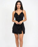 Sajiero Babydoll Lingerie  - Ravelle - Black