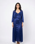 Sajiero Gown Set - Zavira - Blue