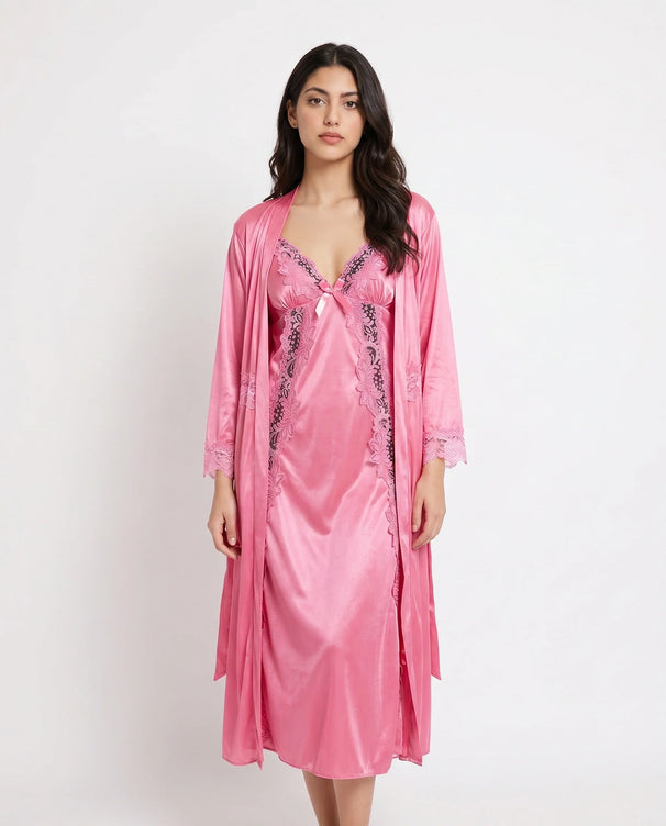 Sajiero Gown Set - Valmira - Pink