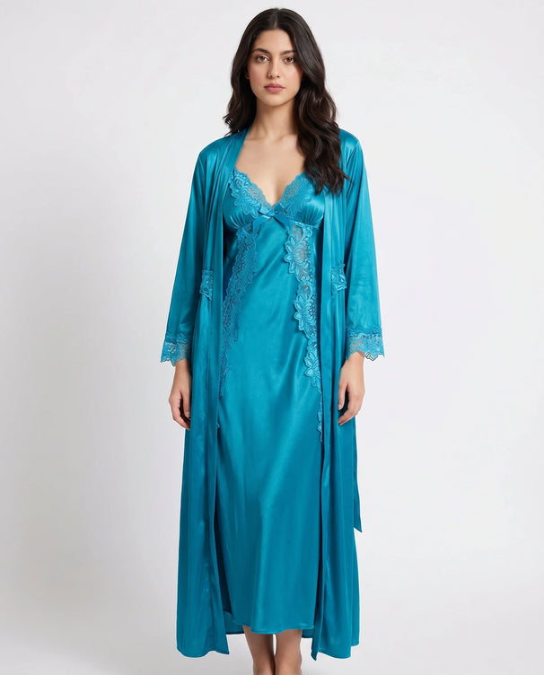Sajiero Gown Set - Valmira - Aqua