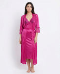 Sajiero Gown Set - Orvella - Pink