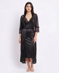 Sajiero Gown Set - Orvella - Black