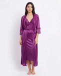 Sajiero Gown Set - Orvella - Purple