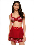 Sajiero Babydoll Lingerie  - Rosavelle - Red