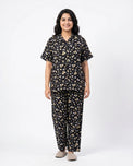 Sajiero Linen Pajama Suit - Daisy Dream