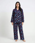 Sajiero Linen Pajama Suit - Popsicle - Blue