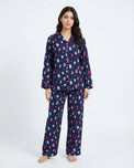 Sajiero Linen Pajama Suit - Popsicle - Blue