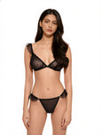 Sajiero Non Padded Bra Set - Merelle - Black